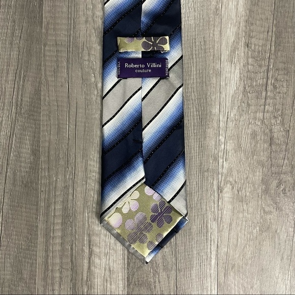 Roberto Villini Couture Striped Tie - Picture 3 of 5